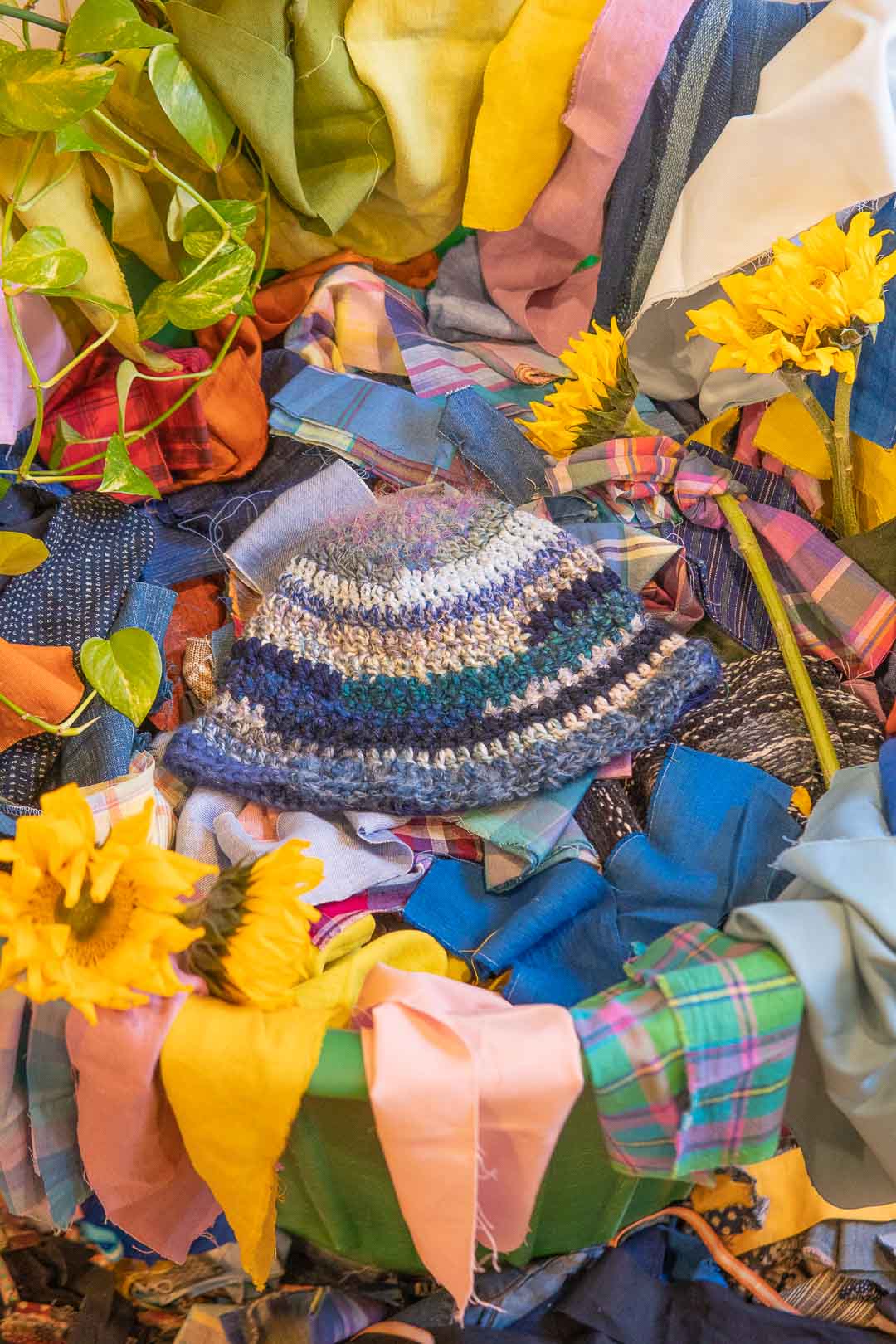 Crochet Bucket Hat - Drink More Water