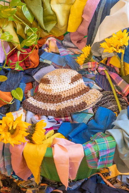 Crochet Bucket Hat - Coffee in the Morning