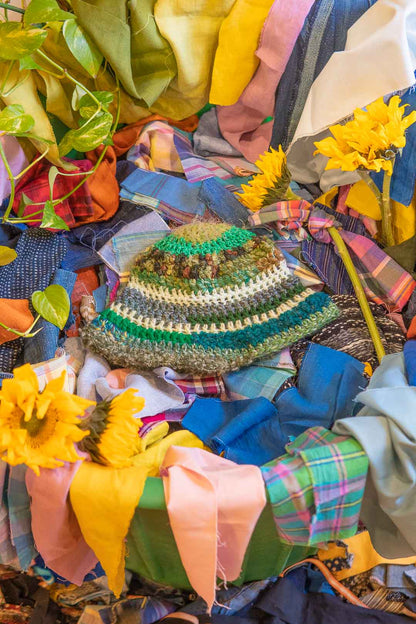 Crochet Bucket Hat - Eat Your Greens