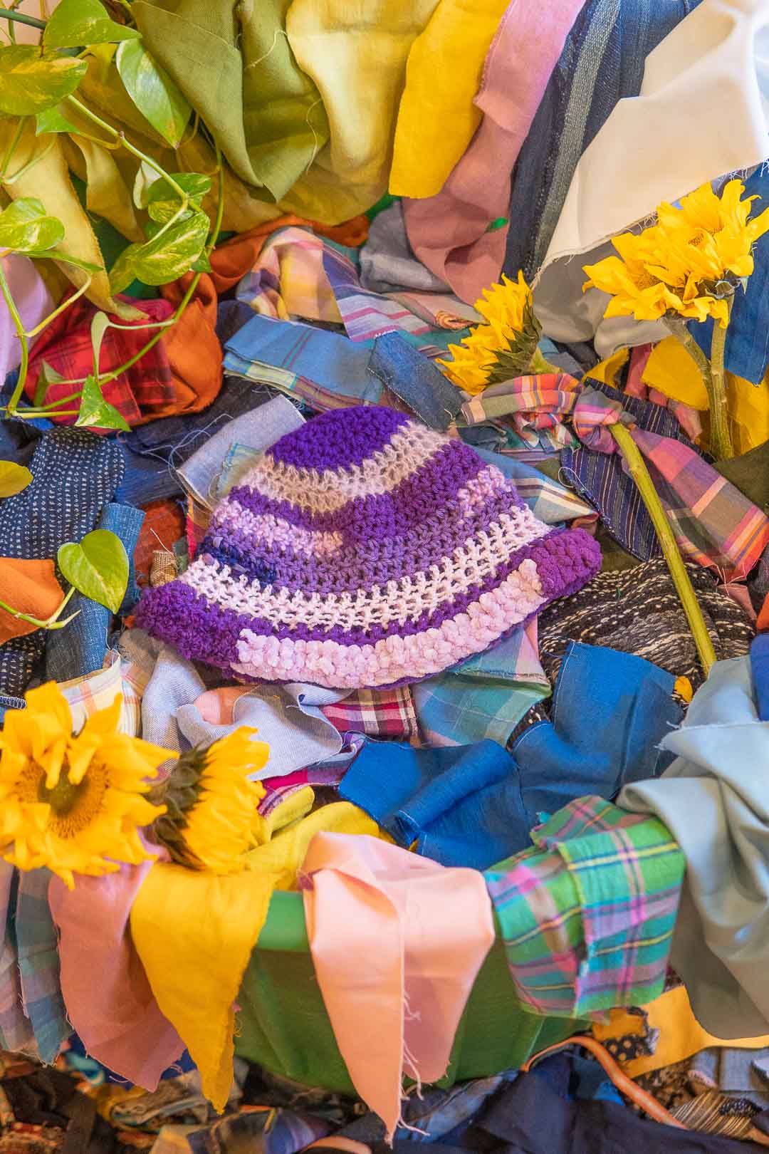 Crochet Bucket Hat - Wisterias are Nice