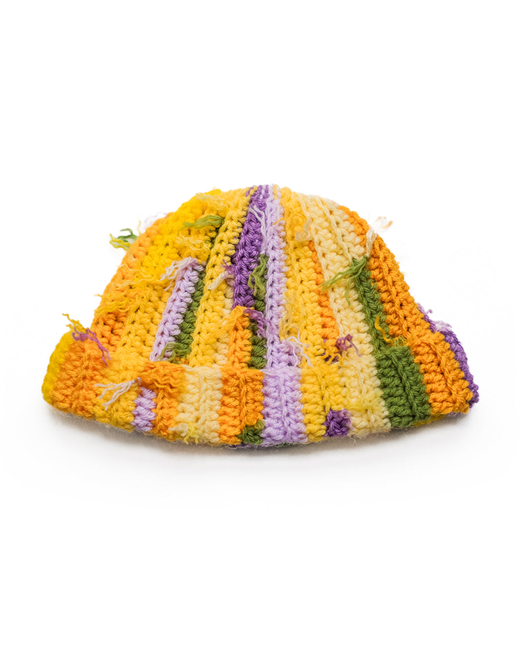 Crochet Beanie - Sunflowers and Lavender